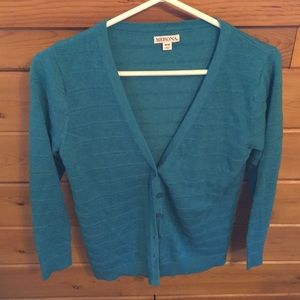 Teal Merona Cardigan Sweater (Fall/Winter)